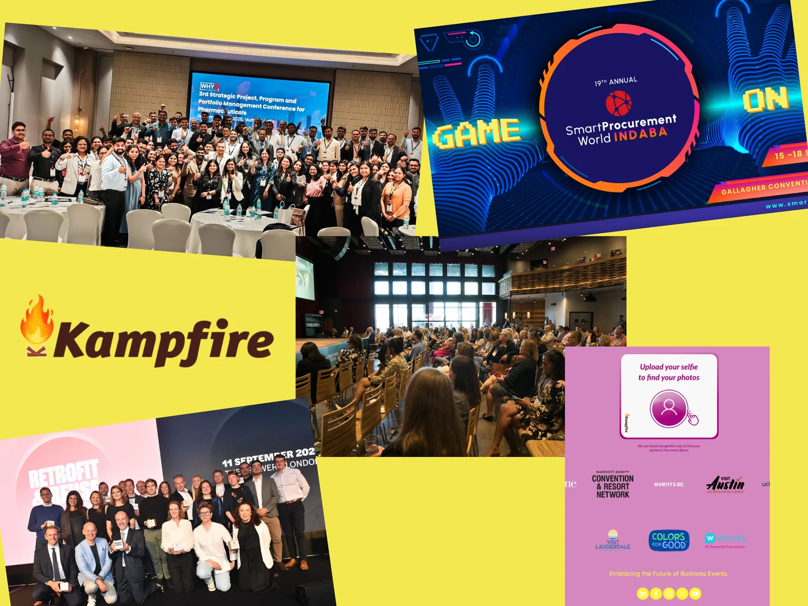 Kampfire activations in one week: Skift New York, Indaba South Africa, WhySummits Melbourne, London, and CAIS New York