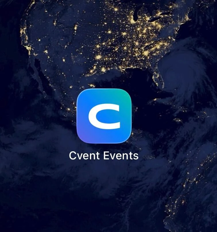 The Cvent Events mobile app, where the Attendee Hub lives on your attendees' phones